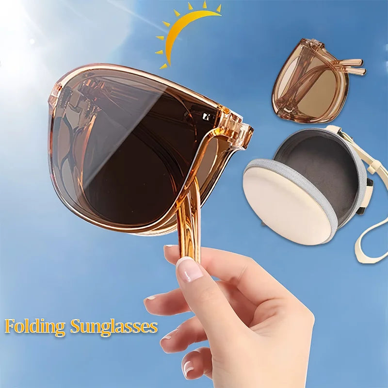 Foldable Sunglasses – Lightweight Unisex Travel Shades Foldable Sunglasses QXL