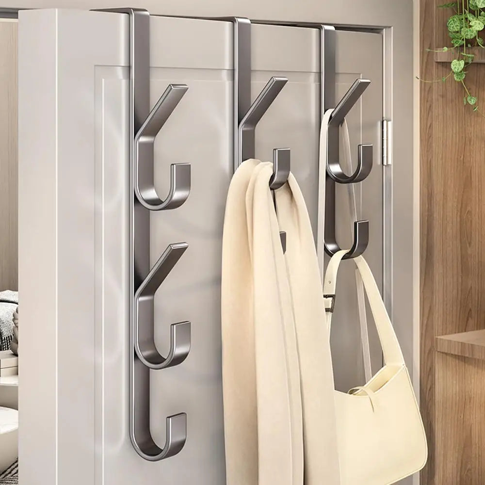 Behind-the-Door Coat Hook Hanger | Carbon Steel Storage Rack Door Hook Hanger QXL