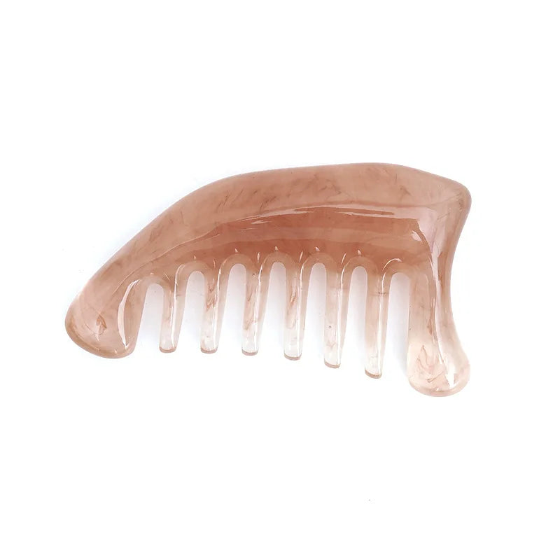 Beeswax Resin Gua Sha Comb | Face & Scalp Massage Tool Gua Sha Massage Comb QXL
