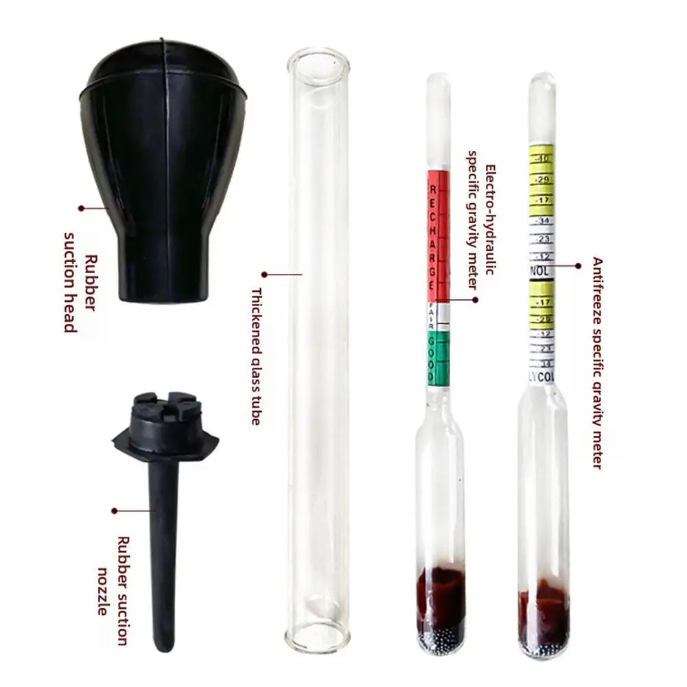 Battery Hydrometer | Electrolyte Density Meter for Car Batteries Battery Hydrometer QXL