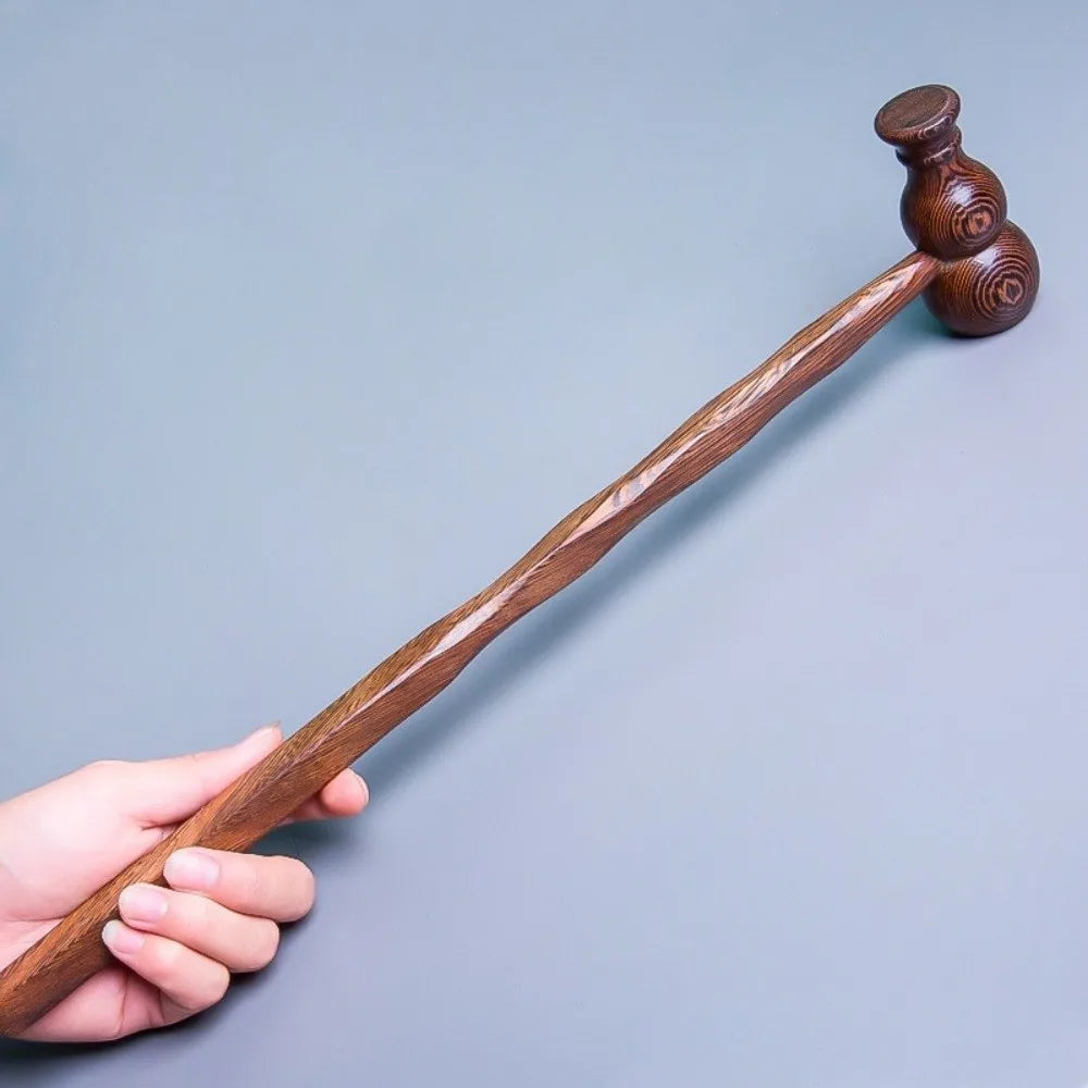 Gourd Shape Wooden Massage Hammer | Acupressure Roller Wooden Massage Hammer QXL