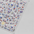 5D Kawaii Rabbit Nail Art Stickers | Self-Adhesive Decals Nail Art Stickers QXL 1pcs to3475