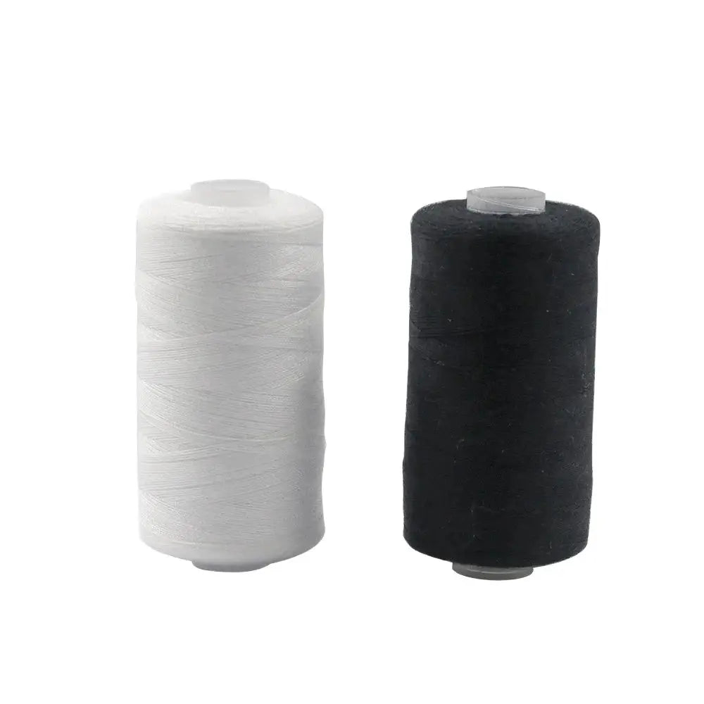 500m 402 Polyester Sewing Thread | Black & White 2-Pack Polyester Sewing Thread QXL
