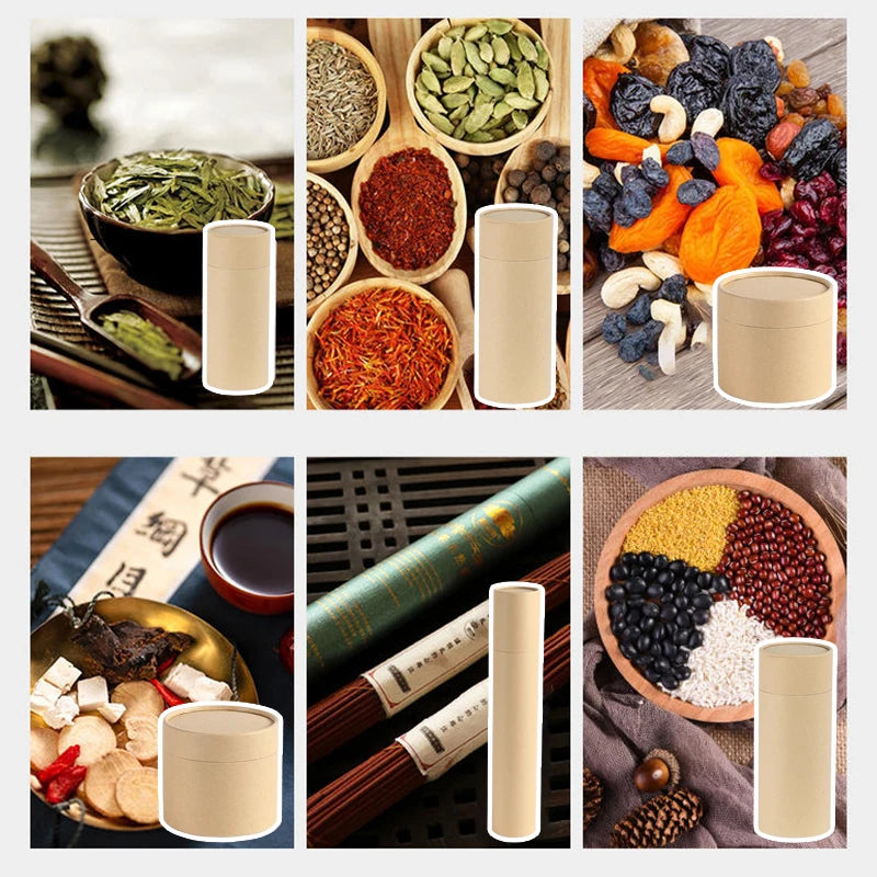 Round Kraft Paper Tube Containers | Pencils, Tea & Storage Kraft Paper Tube QXL