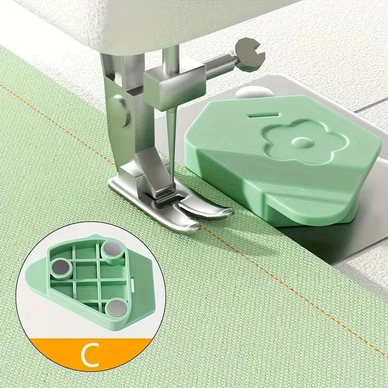 Magnetic Seam Guide for Sewing Machine – Polygonal Design Sewing Machine Guide QXL