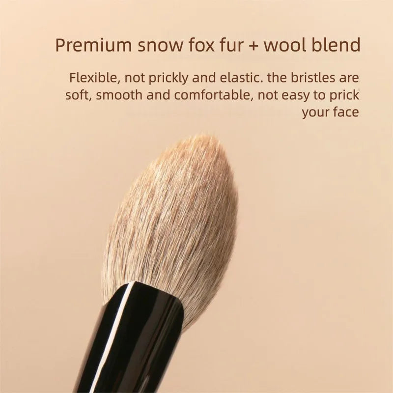 Heart-Shape Blush & Highlight Brush | Soft Goat Hair Makeup Blush & Highlight Brush QXL