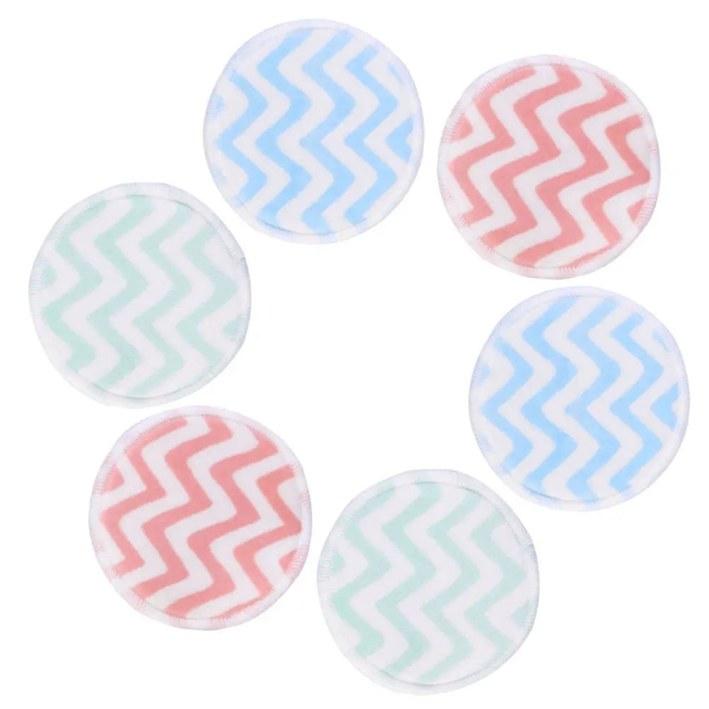 6-Pack Bamboo Fibre Round Makeup Puffs | Soft Face Washing Pads Makeup Puff Set QXL