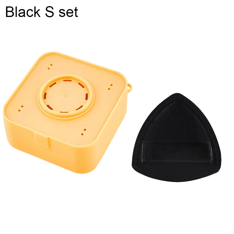 Triangle Makeup Sponge Set – Foundation Blender & Puff with Box Makeup Sponge Set QXL Black S set