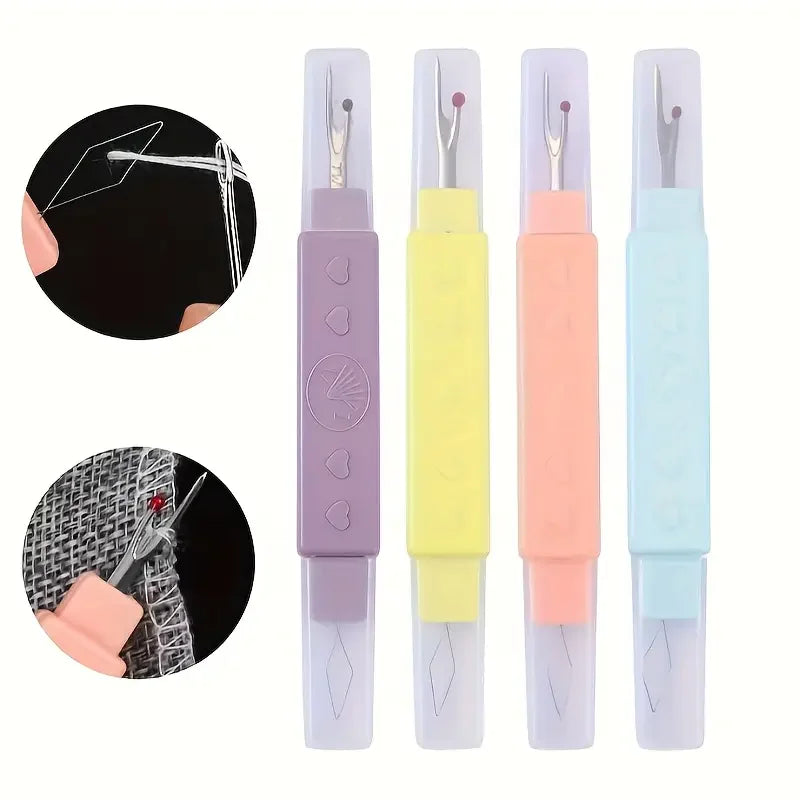 2-in-1 Seam Ripper & Threader Set | Portable Sewing Kit Sewing Tool Set QXL