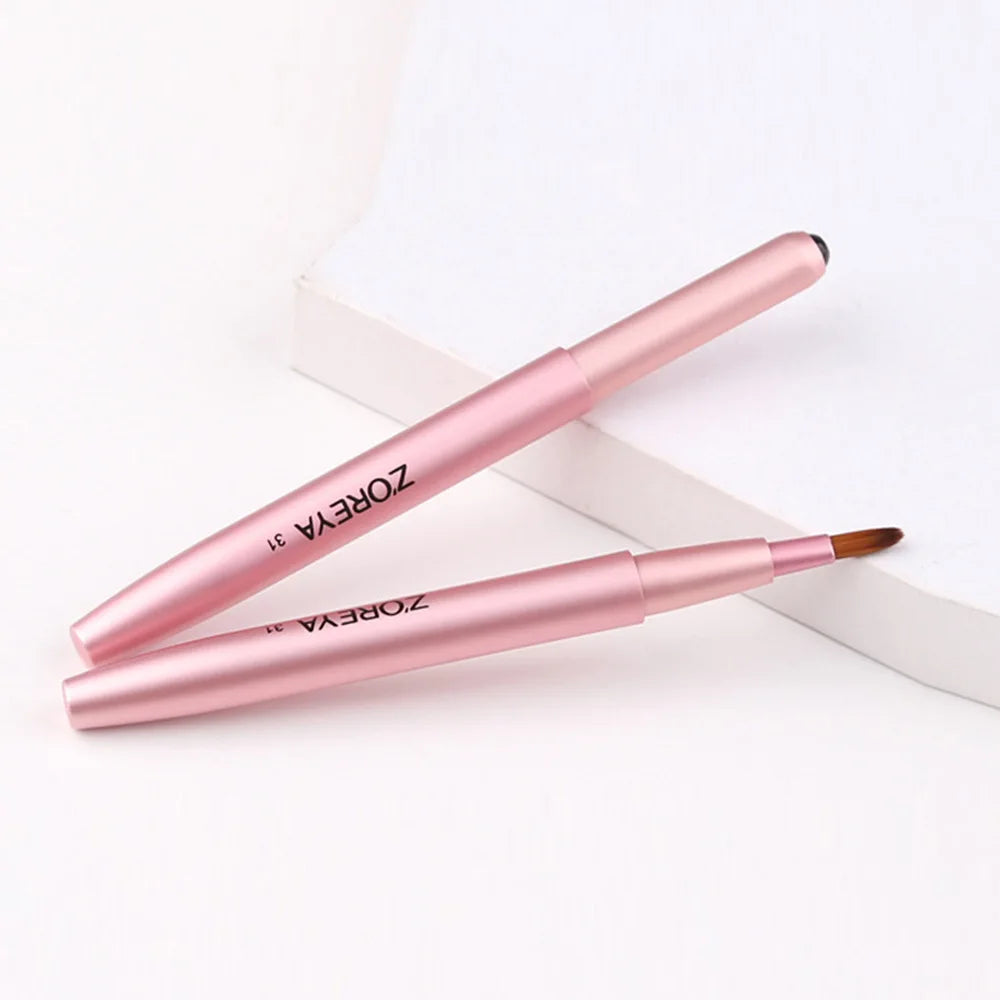 Zoreya Retractable Mini Lip & Concealer Brush | Portable Retractable Lip Brush QXL Z31 001