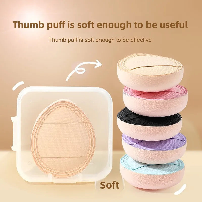 5-Pack Mini Finger Puff Sponges | Foundation & BB Cream Applicator Makeup Sponge Applicator QXL