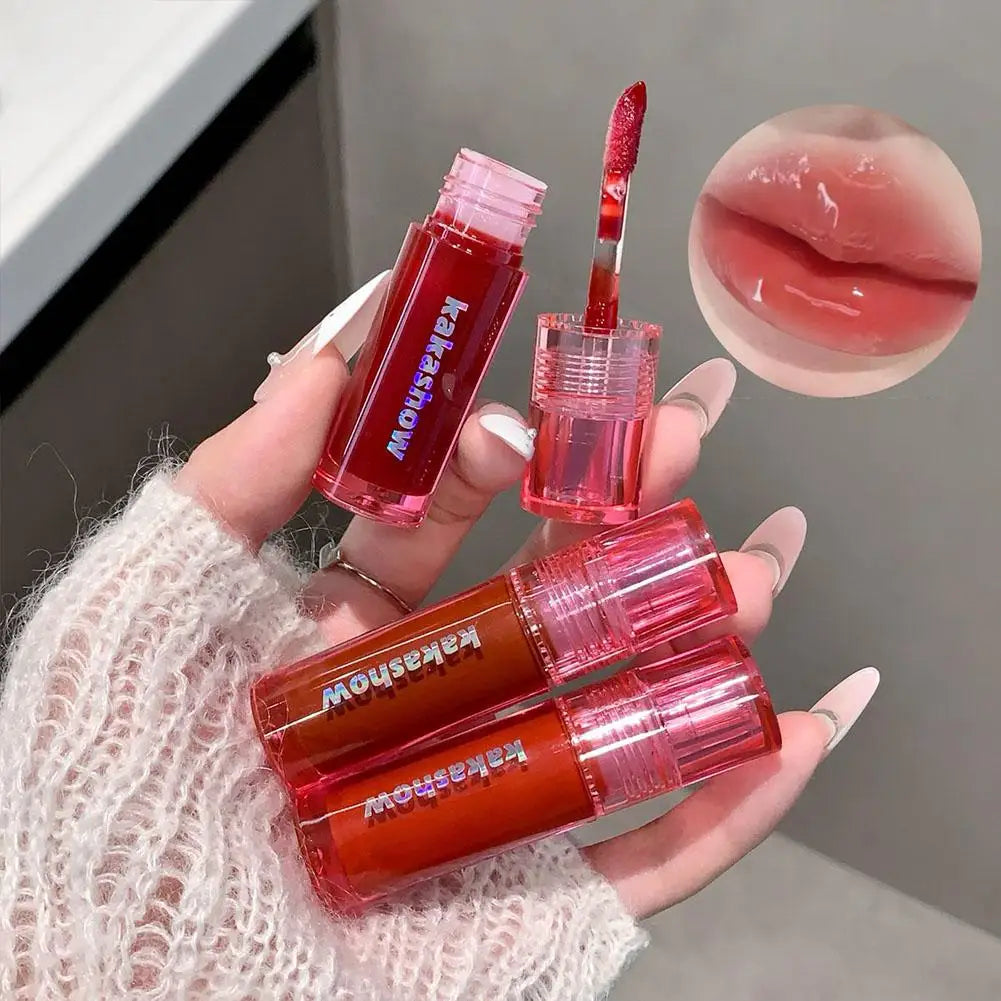 3-Piece Mirror Lip Gloss Set | Glossy Tint & Moisturizing Lip Gloss Set QXL