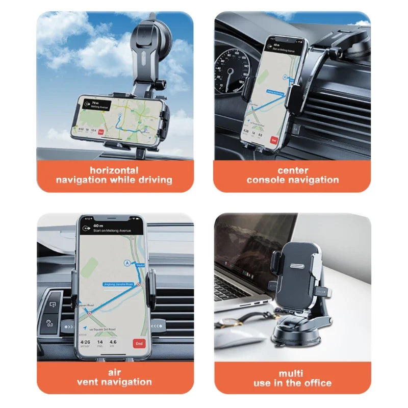 360° Car Phone Mount | Dashboard & Windshield Holder Car Phone Mount QXL