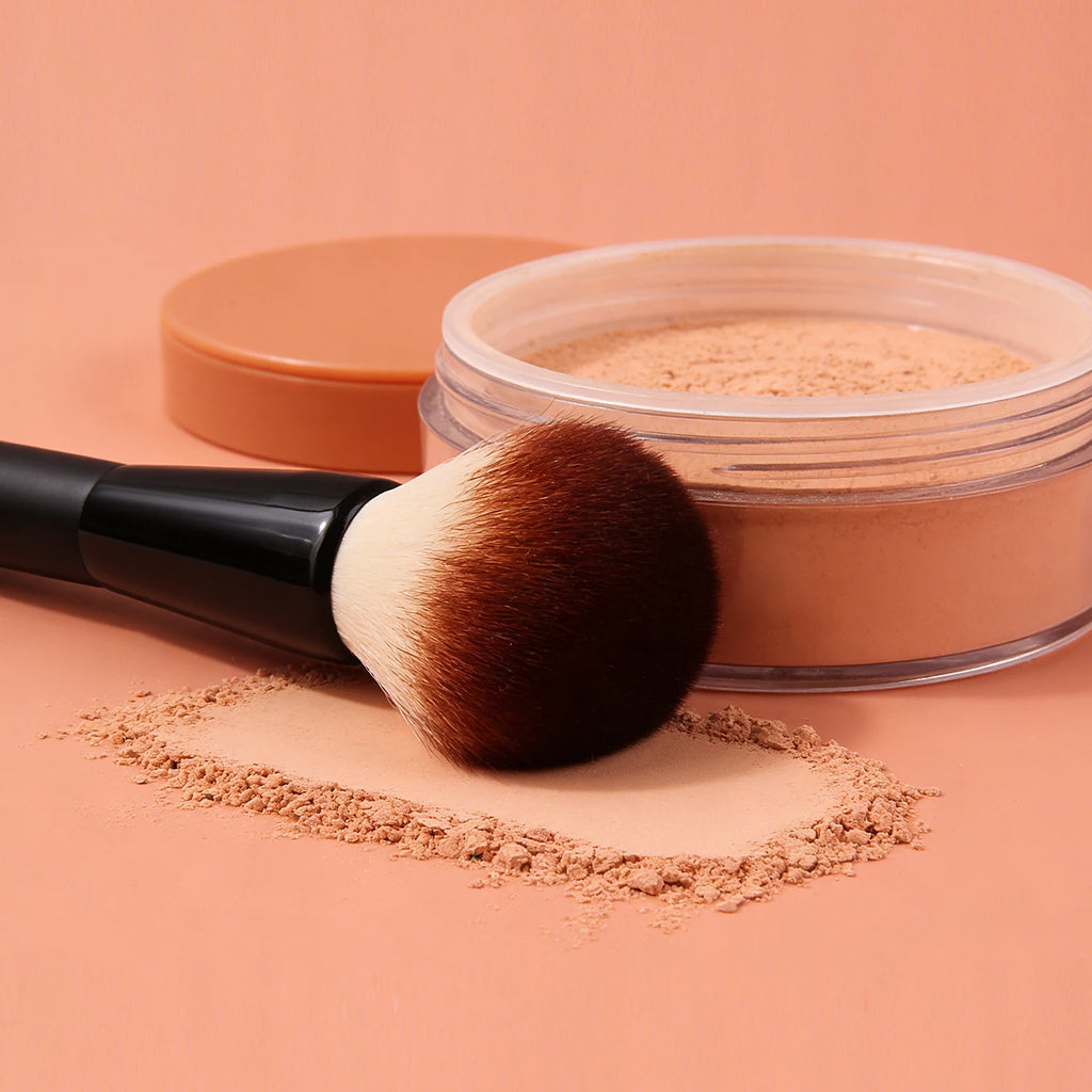 KOSSHOW Soft Blush, Contour & Setting Makeup Brush – Black Makeup Brush QXL