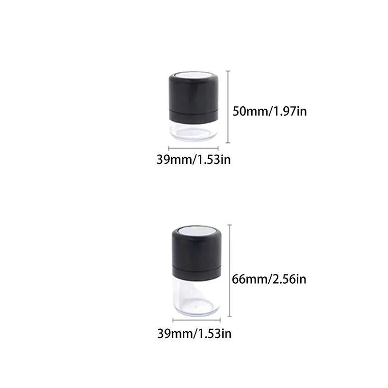 Mini Refillable Loose Powder Jar with Puff, Sifter & Mirror Refillable Powder Compact QXL