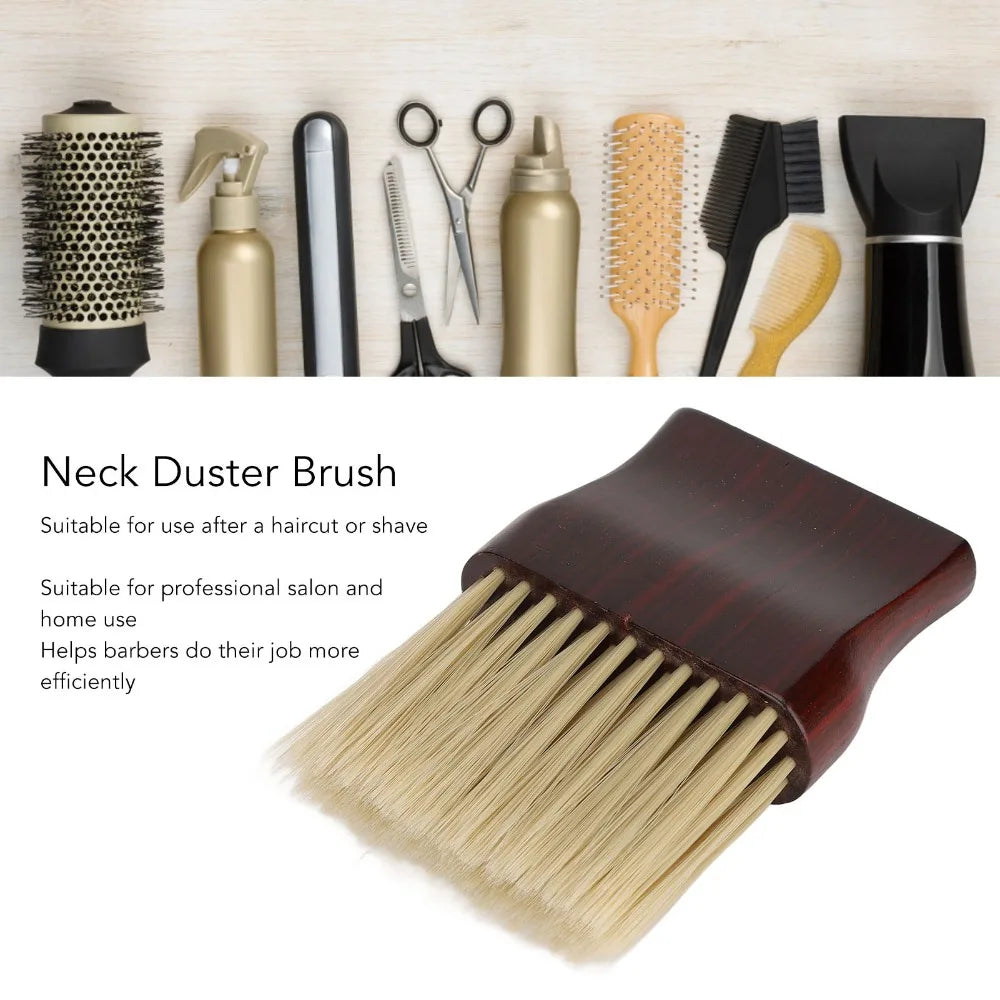 Professional Neck Duster Brush – Solid Wood Handle Barber Brush Barber Neck Brush QXL