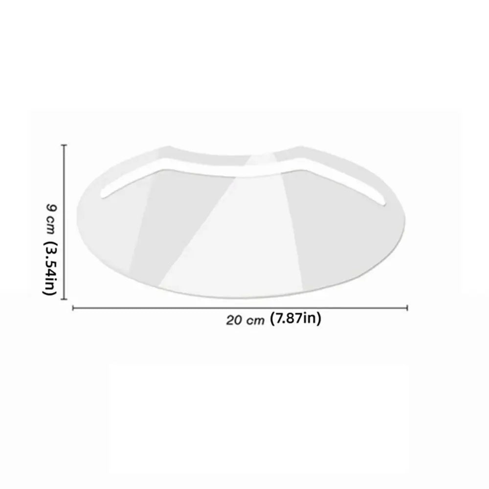 50-Pack Disposable Face Shields for Haircut & Makeup | Clear Disposable Face Shield QXL