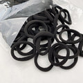 Women's Elastic Nylon Headband & Ponytail Hair Ties Set Hair Ties & Headbands QXL M318 Black 100 PCS