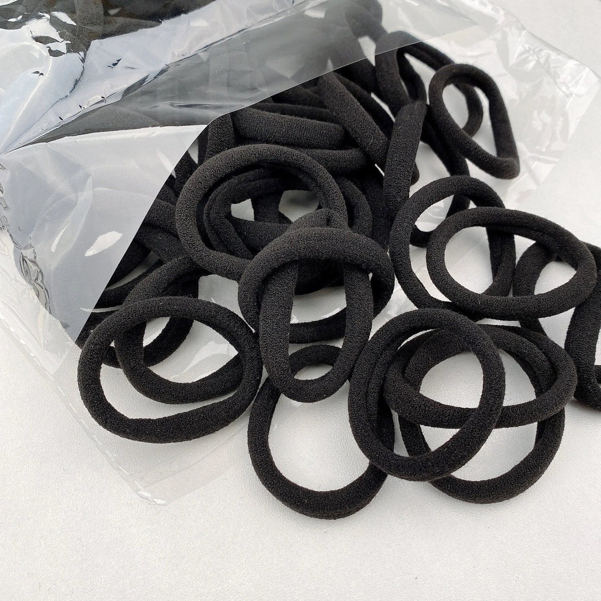 Women's Elastic Nylon Headband & Ponytail Hair Ties Set Hair Ties & Headbands QXL M318 Black 100 PCS