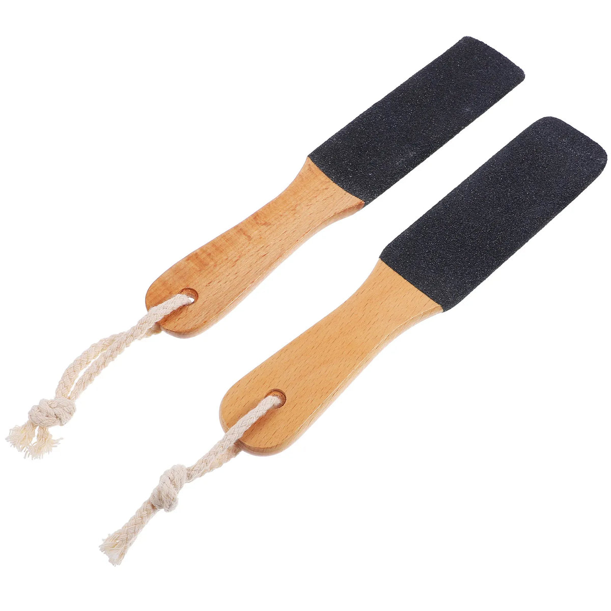 2-Pack Double-Sided Foot File | Silicon Carbide & Beech Wood Foot File Set QXL
