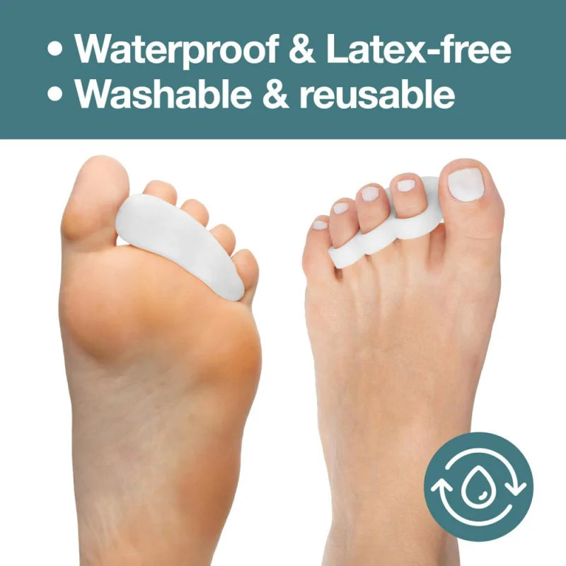 5-Pair Silicone Toe Separators 3-Hole Spacers | 10 Pcs Silicone Toe Separators QXL