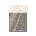 5D Laser Silver Flame Nail Stickers | Hot Stamping Decals Nail Art Stickers QXL TA-049 Rose Gold