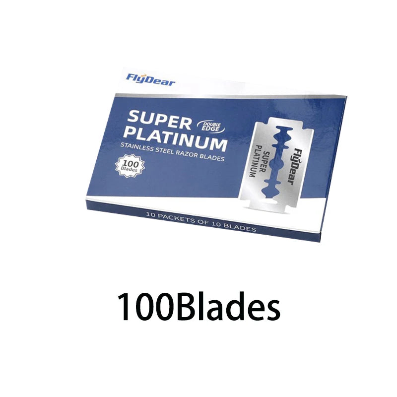 Double-Sided Stainless Steel Barber Razor Blade | Manual Shave Barber Razor Blade QXL M290 100 blades