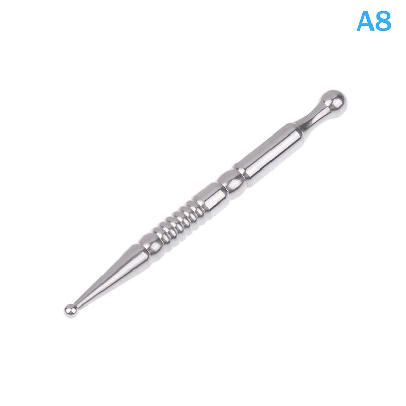 Stainless Steel Acupressure Pen | Trigger Point Massage Tool Acupressure Massage Pen QXL A8