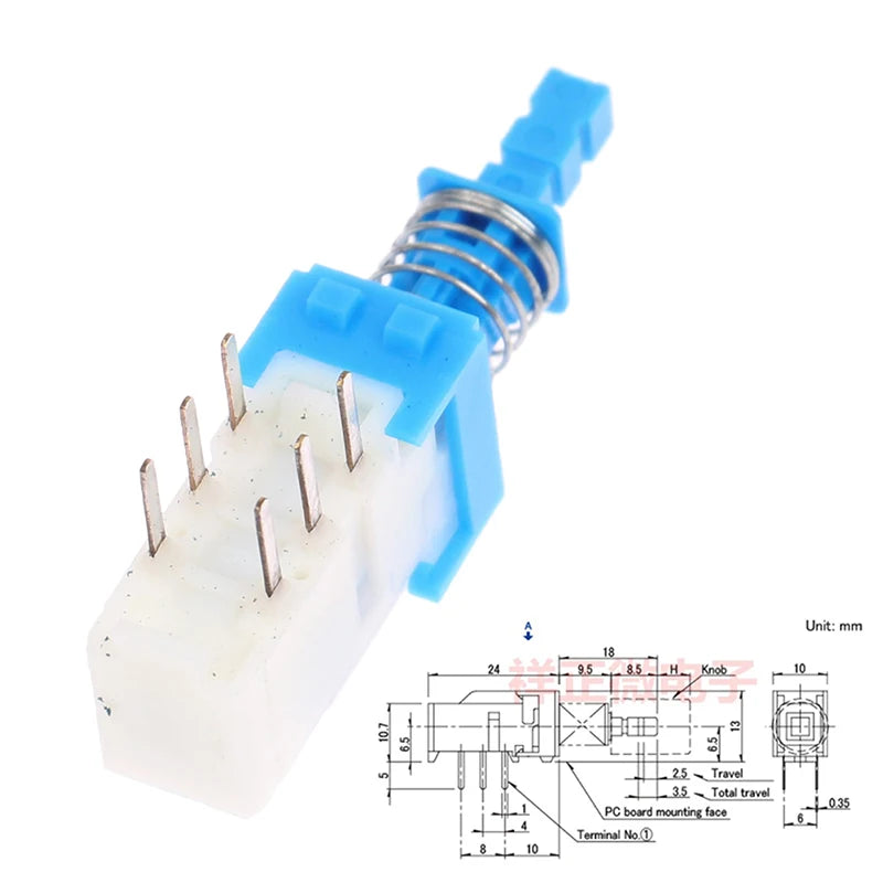 SPUN191400 12V Self-Locking Switch – Car Amplifier Replacement Car Audio Switch QXL