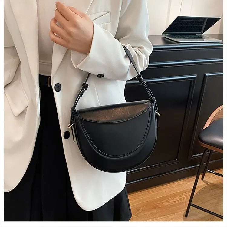 Elegant Luxury Leather Crossbody Handbag | Vintage Women's Bag Crossbody Handbag QXL