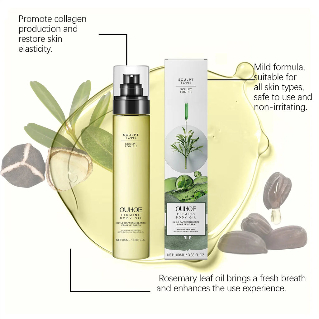 OUHOE Firming Body Massage Oil | Collagen & Moisturizing 100ml Body Massage Oil QXL