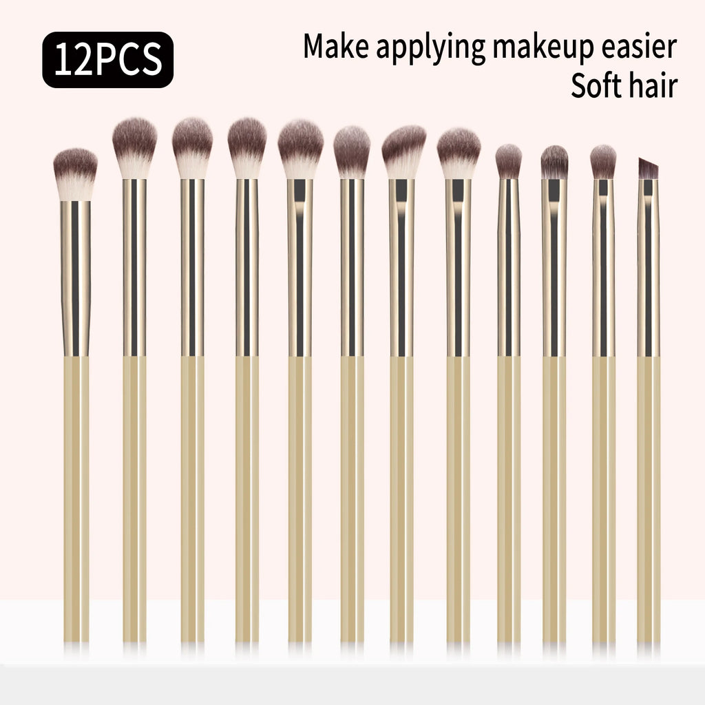 12-Pc Eyeshadow Brush Set | Soft Blending, Shader & Liner Brushes Eyeshadow Brush Set QXL