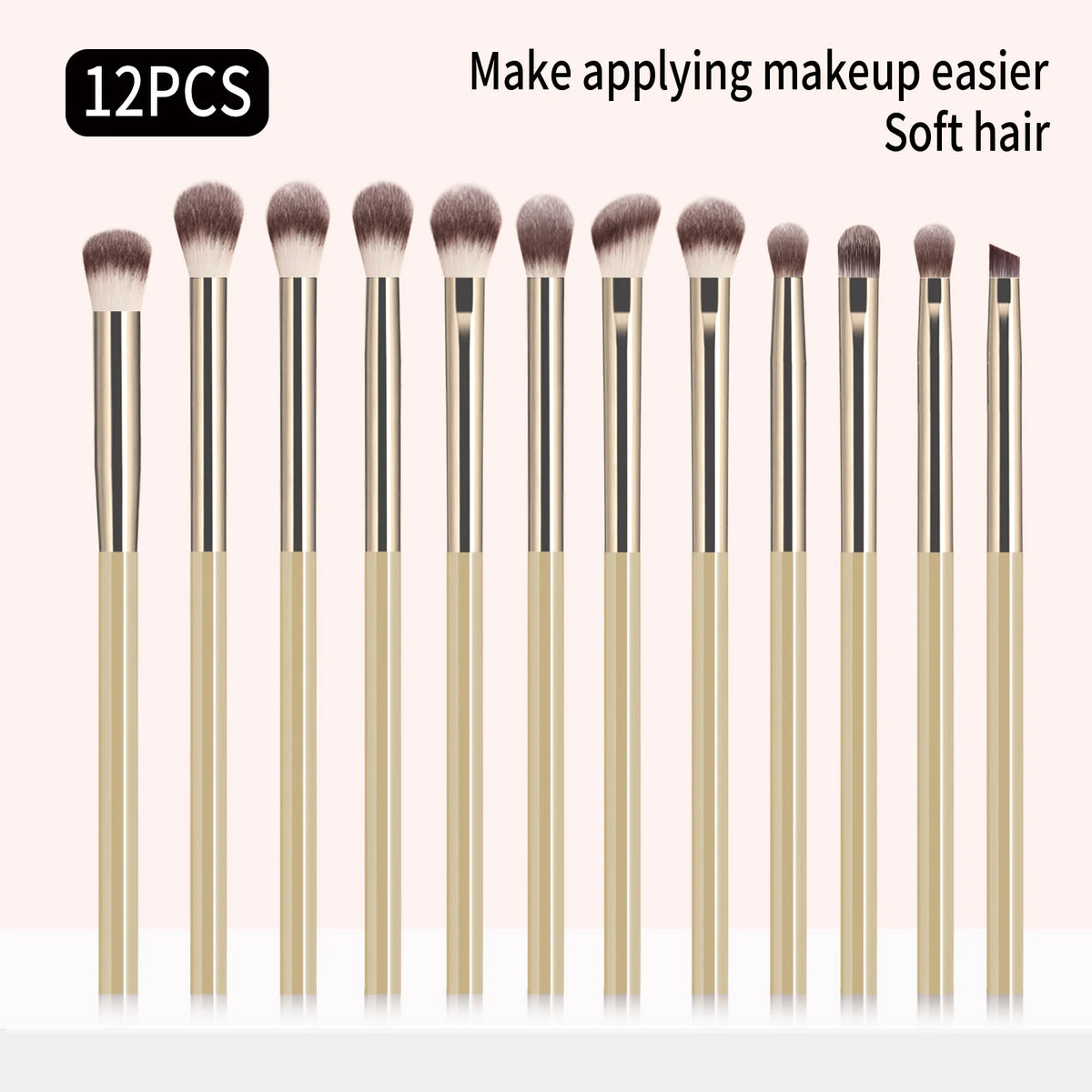 12-Pc Eyeshadow Brush Set | Soft Blending, Shader & Liner Brushes Eyeshadow Brush Set QXL