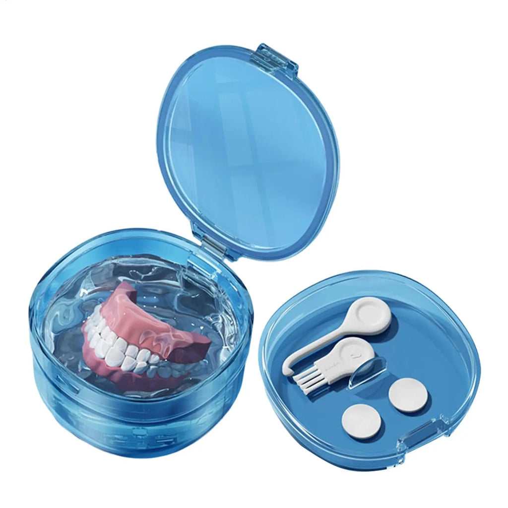 Portable Leak-Proof Denture & Retainer Soaking Case Denture Soaking Case QXL