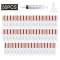 Rose Gold Lip Gloss Tubes 50/100/200-Pack | 1.2mL Refillable Lip Gloss Containers QXL 50pcs Plastic