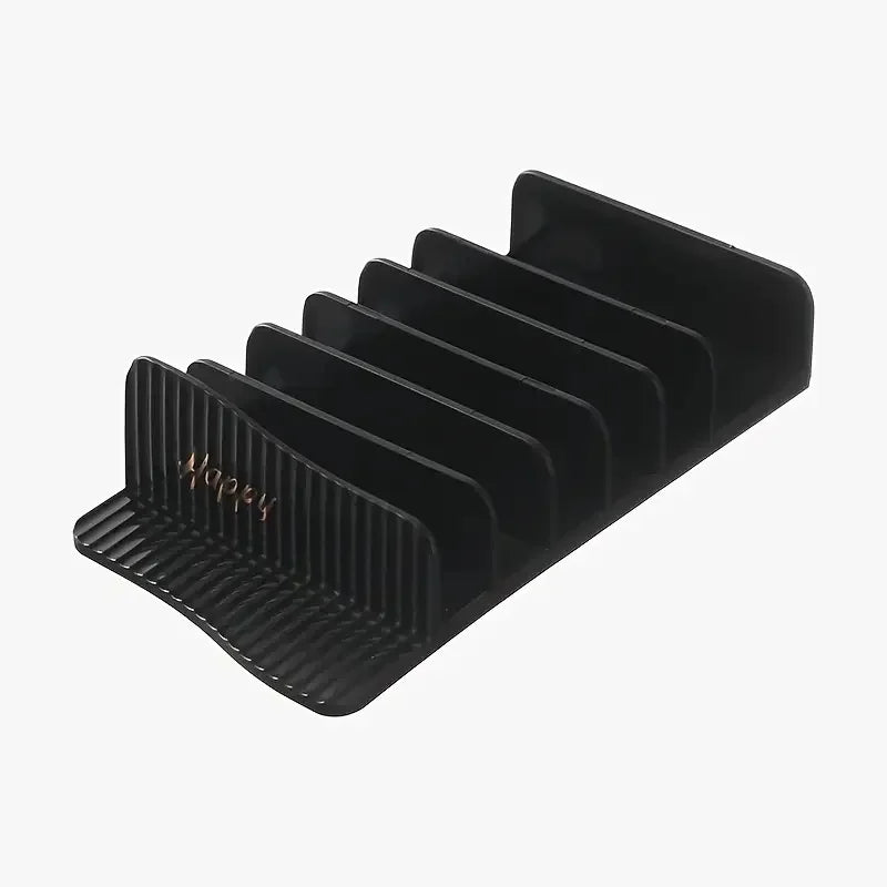 6-Section Makeup Eyeshadow Palette Organizer Tray | PP Plastic Makeup Organizer Tray QXL Black