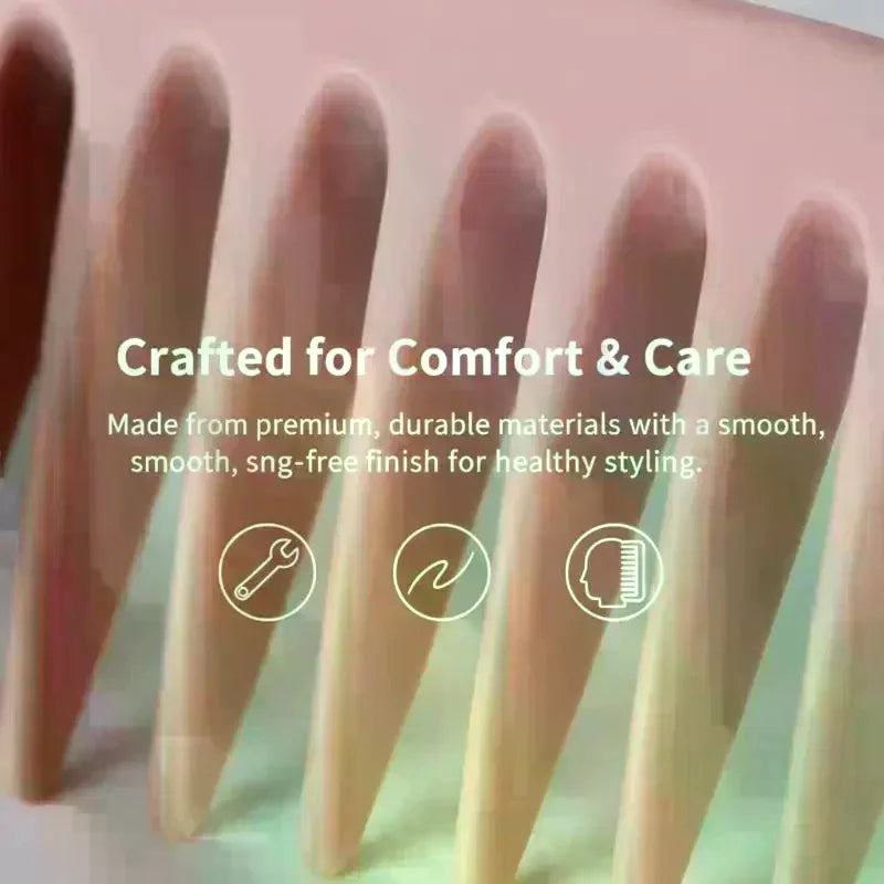 Wide Tooth Comb for Volume, Bangs & Root Lift Styling Wide Tooth Hair Comb QXL