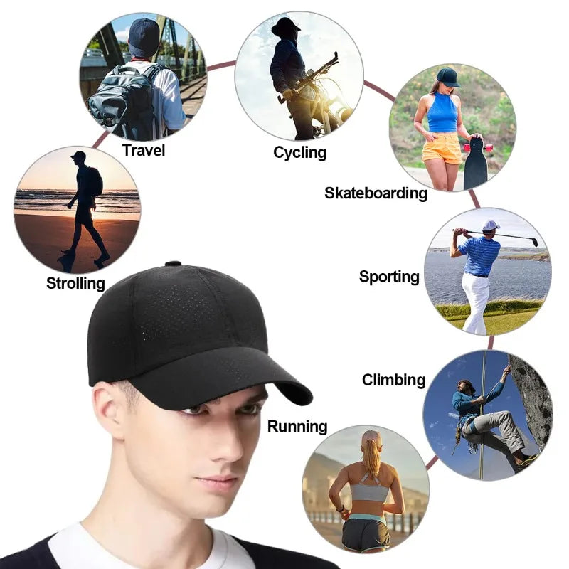 Quick-Dry Sun Baseball Cap | Unisex Hiking & Fishing Hat Outdoor Baseball Cap QXL