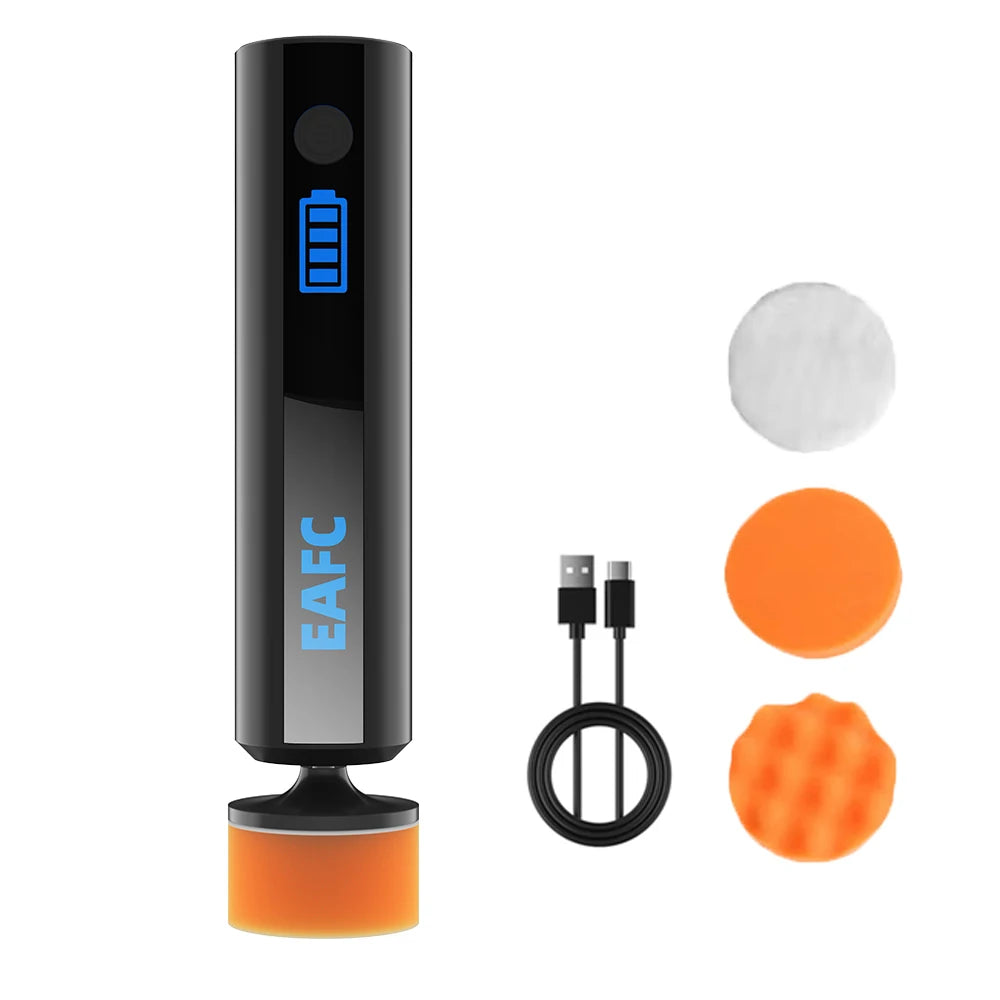 EAFC Wireless Car Polisher & Waxing Machine | 2-Inch Detail Wireless Car Polisher QXL black