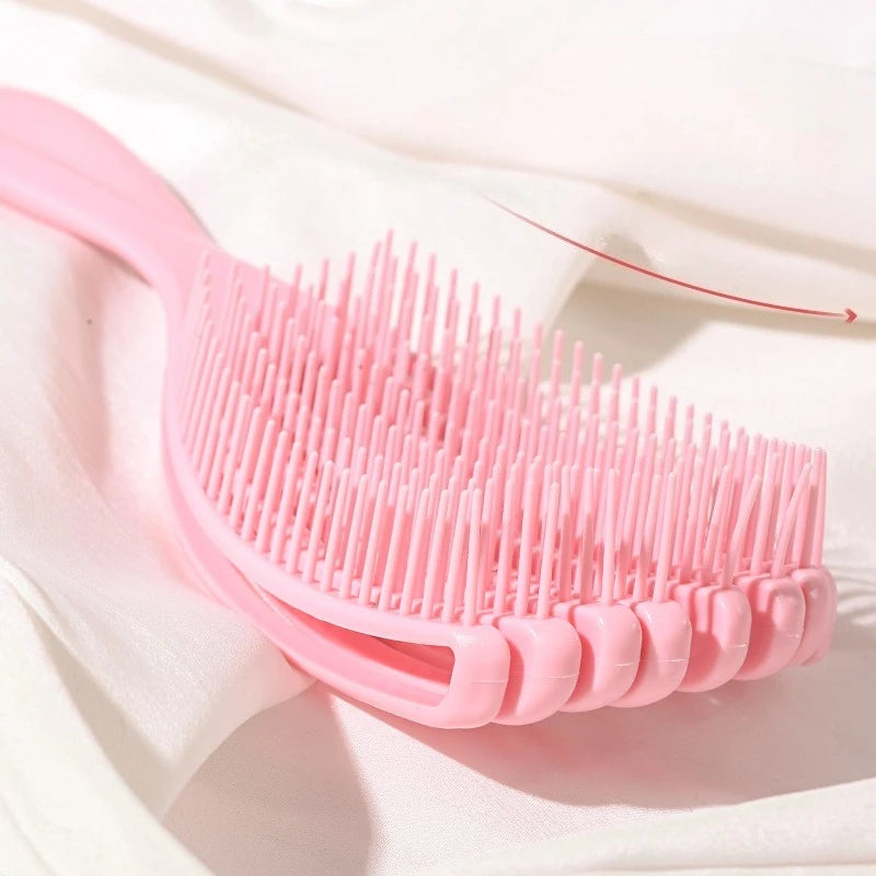 Shell Shape Volumizing Hairbrush | Detangling Paddle Vented Comb Volumizing Hair Brush QXL