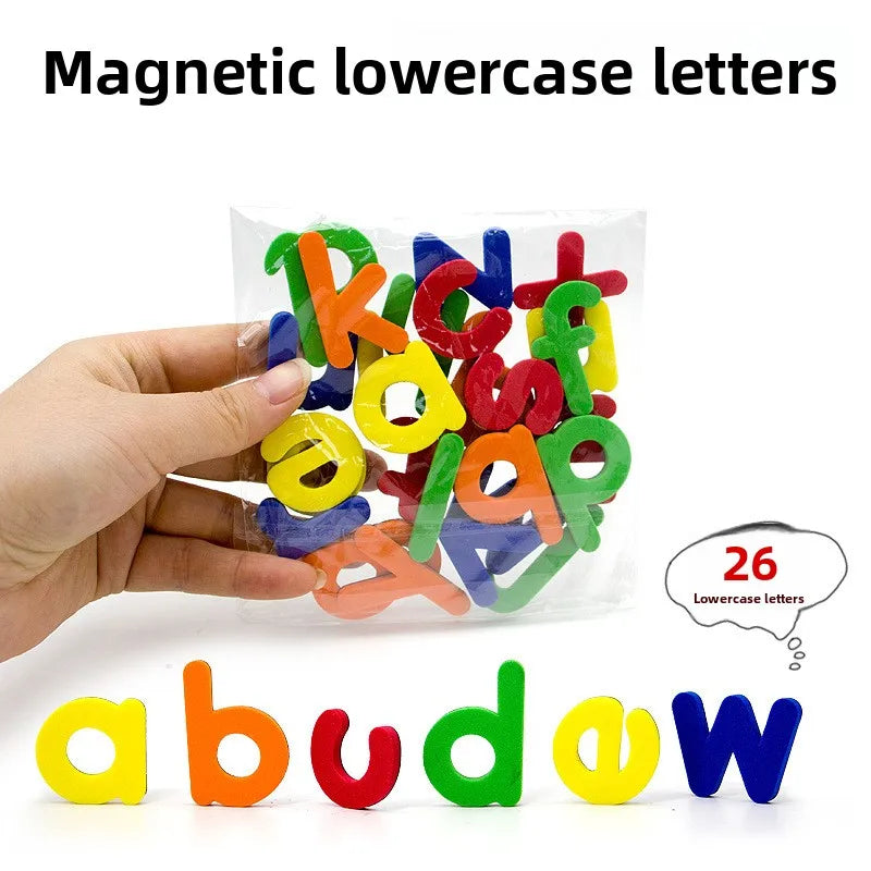Magnetic EVA Letters & Numbers Set – Colorful Fridge Magnets Educational Magnet Set QXL 26PCS Style 2