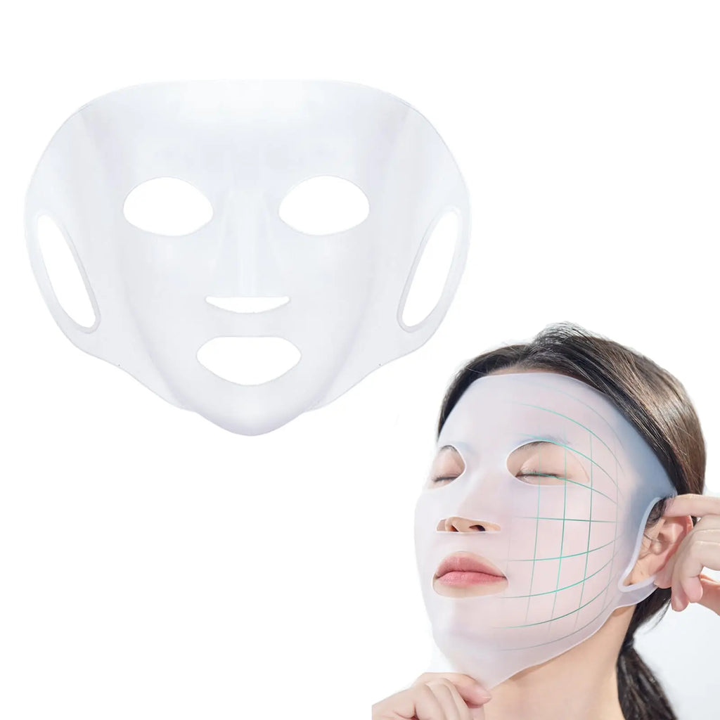 Reusable Silicone Face Mask Cover | Moisturising Skin Seal Silicone Face Mask QXL