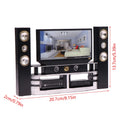 1:12 Scale Dollhouse Mini TV Set | Living Room Decor Dollhouse Miniature QXL one size