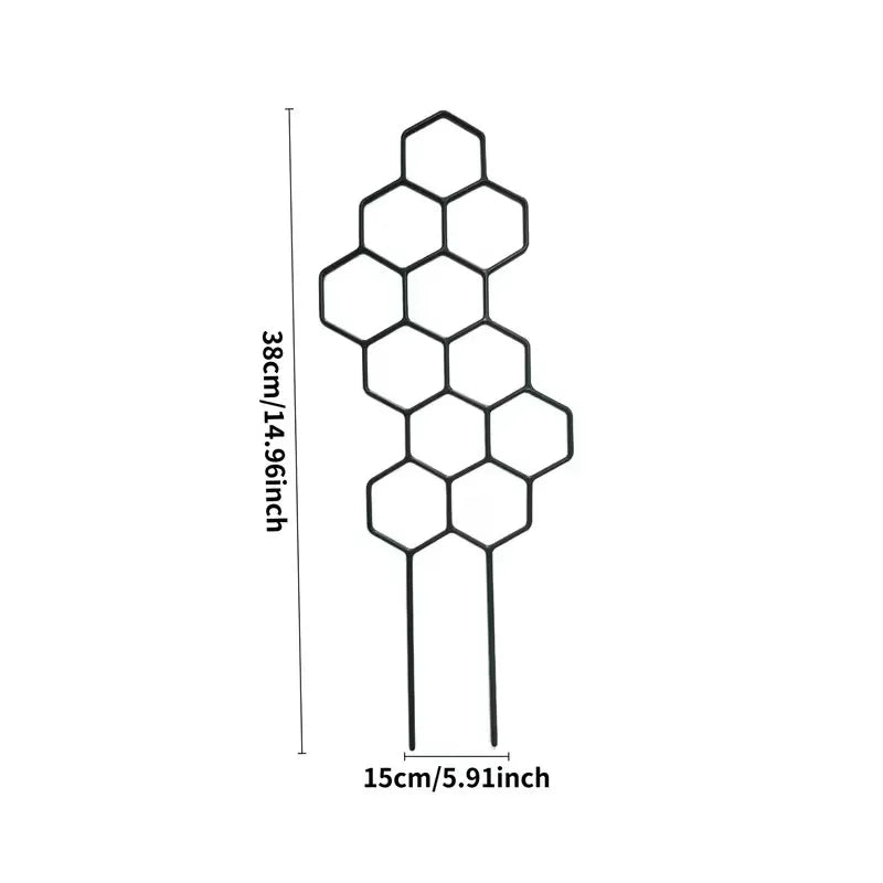2-Pack Honeycomb Plant Climbing Frame 38x15cm | Vine Support Plant Climbing Frame QXL