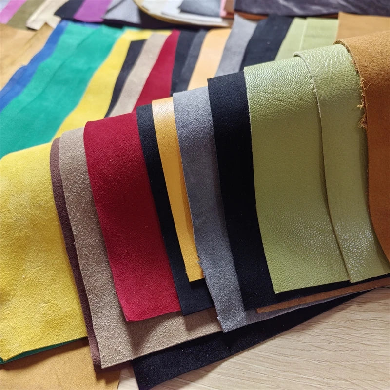 Top-Grain Sheepskin Leather Fabric 0.5–1mm DIY Lining Leather Craft Fabric QXL