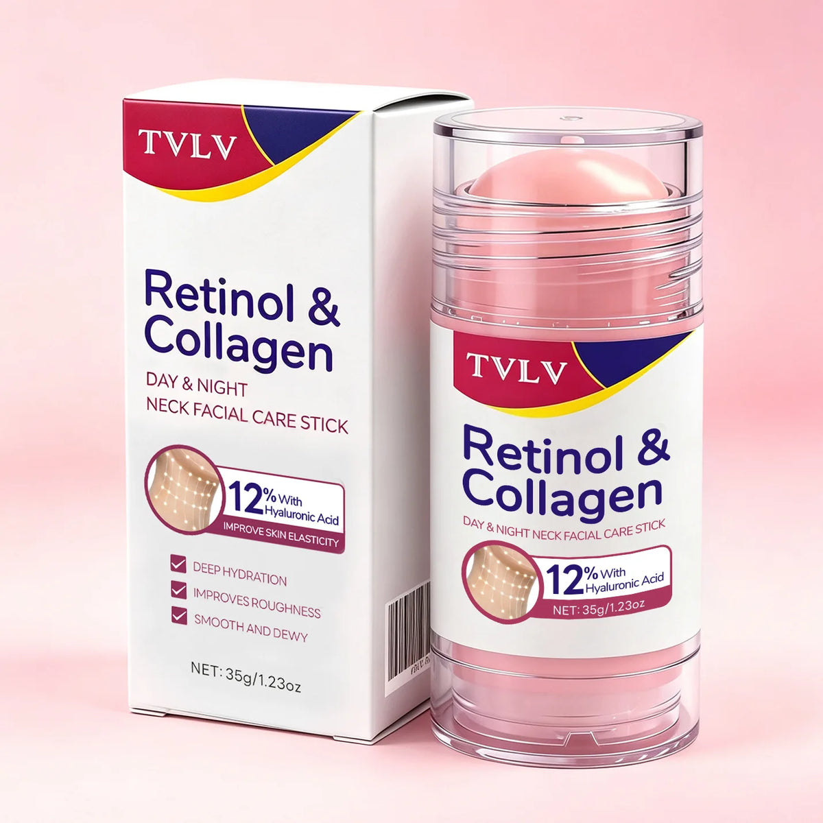 TVLV Retinol & Collagen Face & Neck Firming Stick 35g Facial Care Stick QXL 6019-2