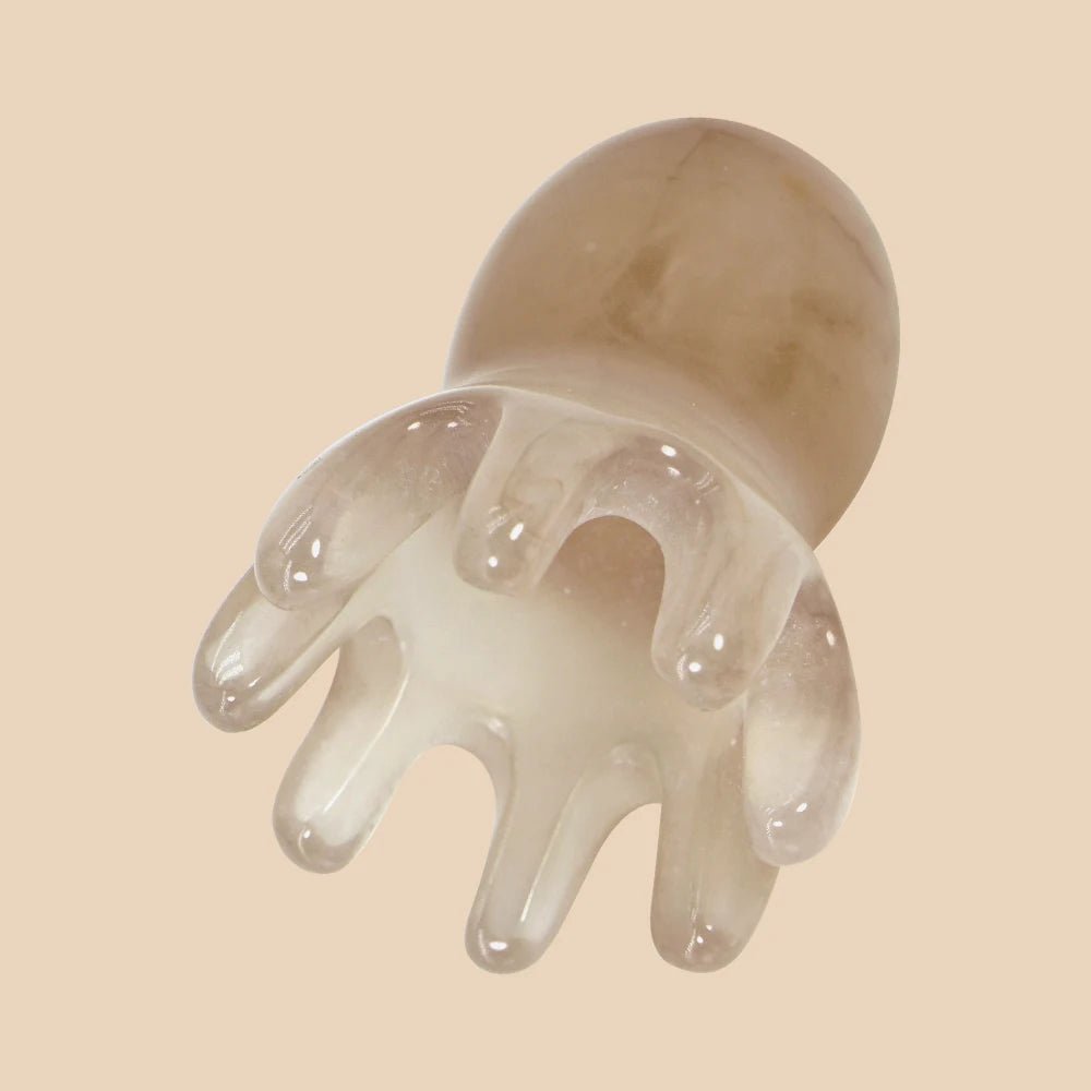 Octopus Scalp Massage Comb | Resin Head Massager Scalp Massage Comb QXL Gray