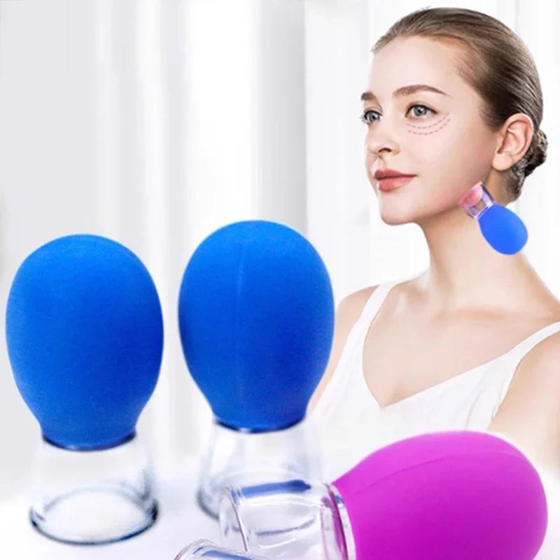 Silicone Cupping Massage Cup – Face, Neck & Body Vacuum Tool Cupping Massage Cup QXL