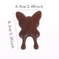 Natural Sandalwood Butterfly Gua Sha Face & Nose Massager Facial Gua Sha Tool QXL Brown