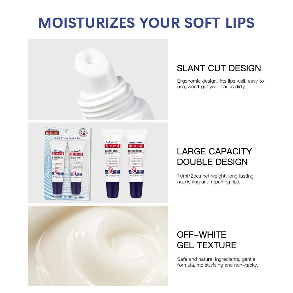Lakerain Moisturizing Lip Repair Cream | Liquid Balm & Base Lip Repair Balm QXL